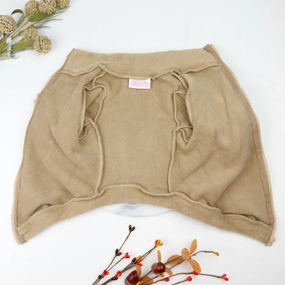 Polar Fleece Dog Zippy Jacket In Beige