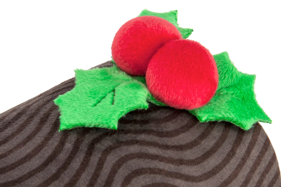 Classic Yule Log Christmas Dog Toy By P.L.A.Y