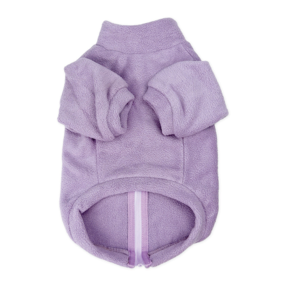 Polar Fleece Dog Zippy Jacket In Lilac