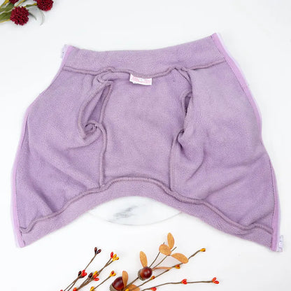 Polar Fleece Dog Zippy Jacket In Lilac