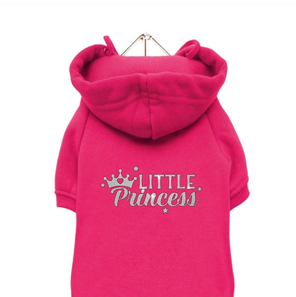 Little Princess Dog Hoodie Sweatshirt - Hot Pink