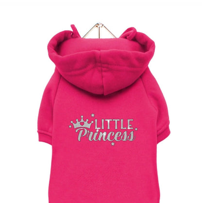 Little Princess Dog Hoodie Sweatshirt - Hot Pink
