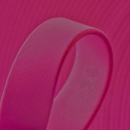 Slim Biothane Waterproof Dog Collar In Magenta Pink
