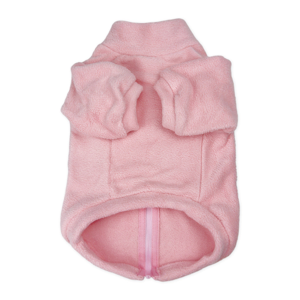 Polar Fleece Dog Zippy Jacket In Pink