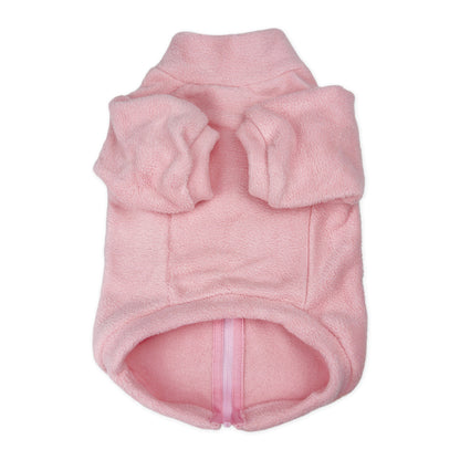 Polar Fleece Dog Zippy Jacket In Pink