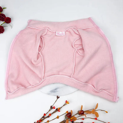 Polar Fleece Dog Zippy Jacket In Pink