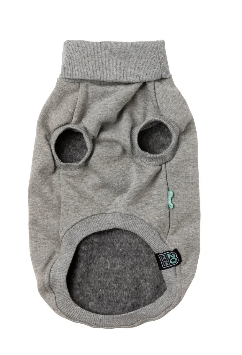 FuzzYard Stevie Dog Sweater - Grey
