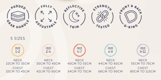 Doodlebone with me Dog Harness - Navy Reef