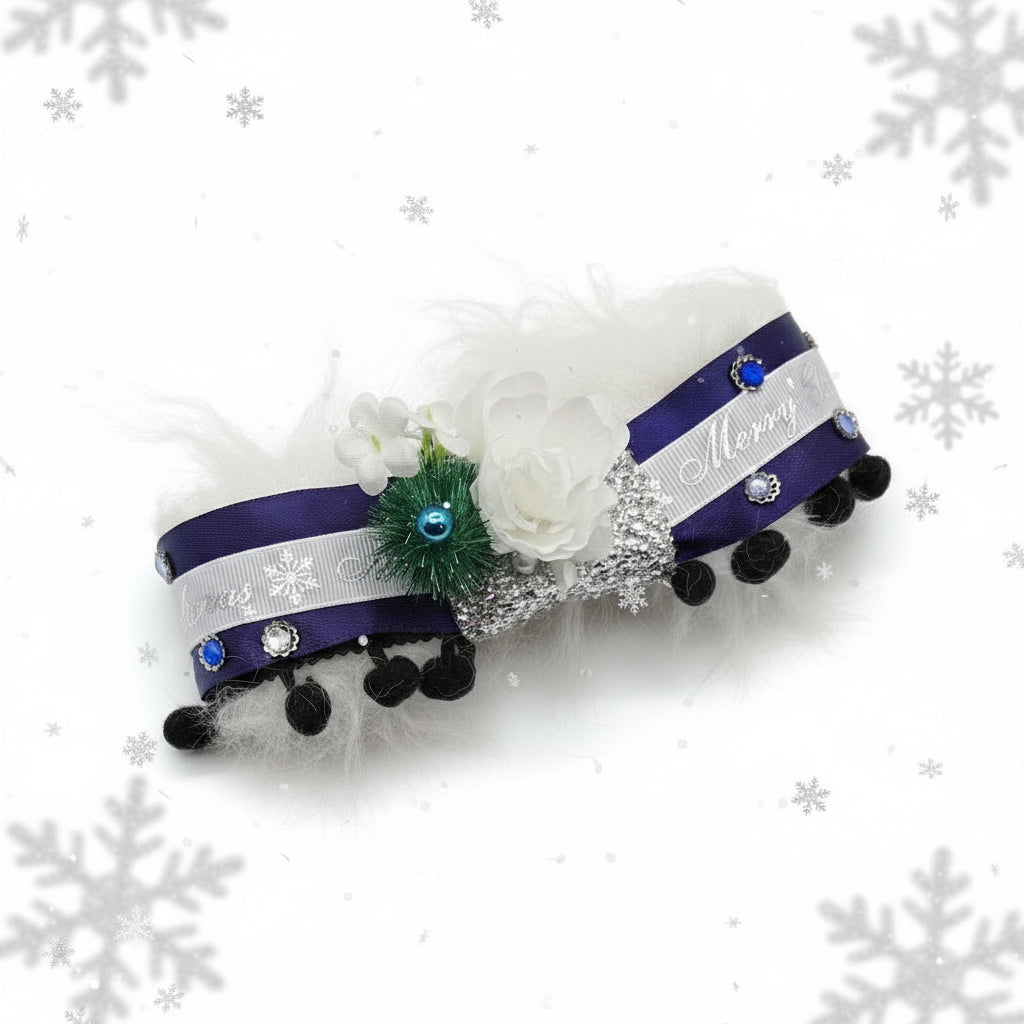 Christmas Winter Bouquet Fancy Dress Collar