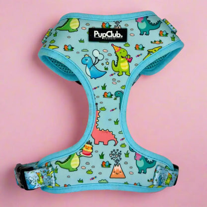 Jurassic Party Adjustable Dog Harness - Pupclub Couture - 1
