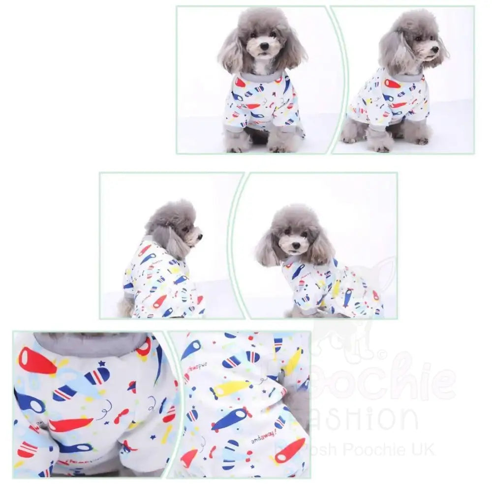 Aeroplanes Onesie Dog Pyjamas - Posh Pawz - 5