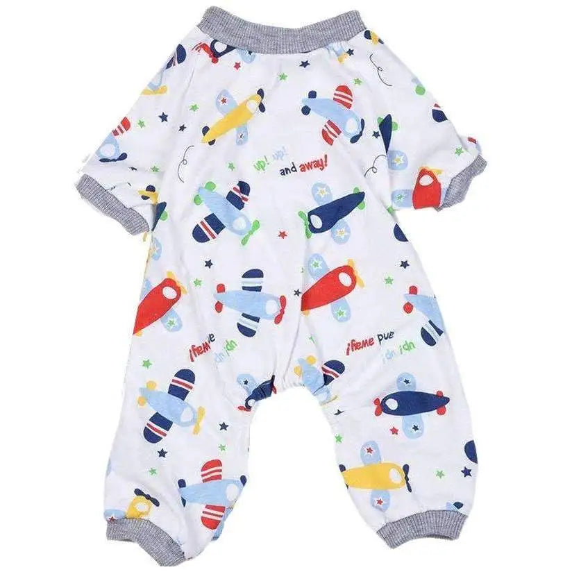 Aeroplanes Onesie Dog Pyjamas - Posh Pawz - 1