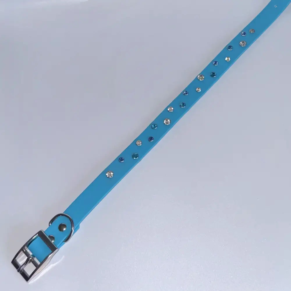 Aqua Biothane Crystal Confetti Dog Collar - Poochie Fashion - 3
