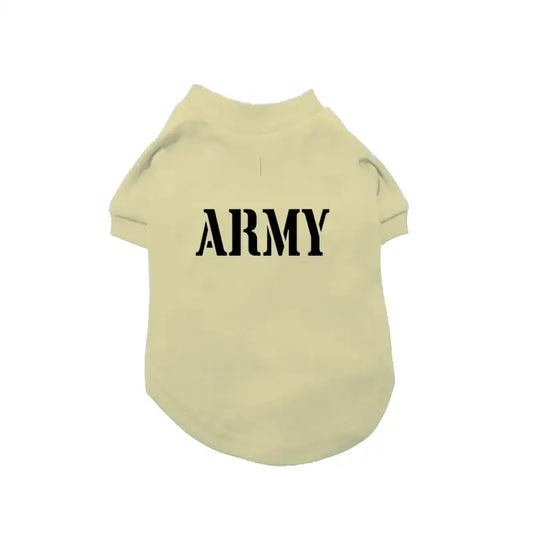 Army Dog T-shirt - Poochie Fashion - 1