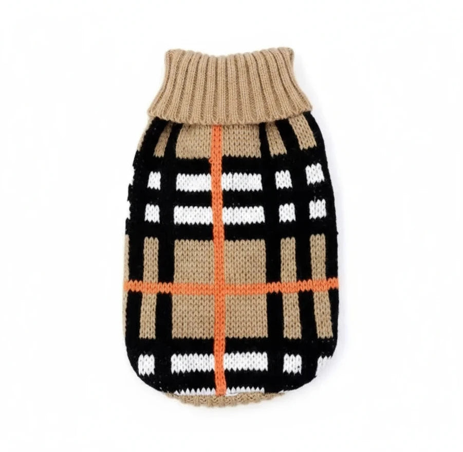 Autumn Tartan Dog Jumper - Posh Pawz - 1