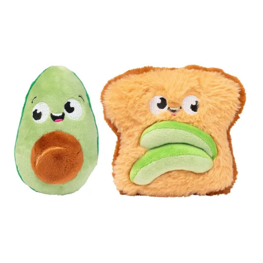 Avocado & Toast 2 Pack Dog Toys by Fuzzyard - Fuzzyard - 1