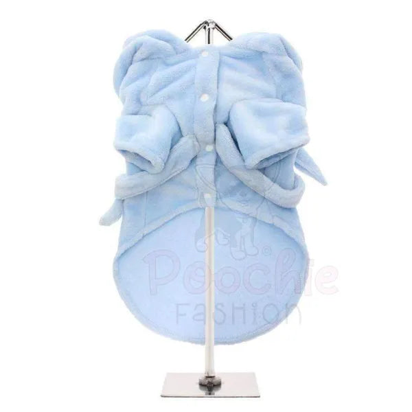 Baby Blue Plush and Fluffy Dog Bathrobe - Urban Pup - 3