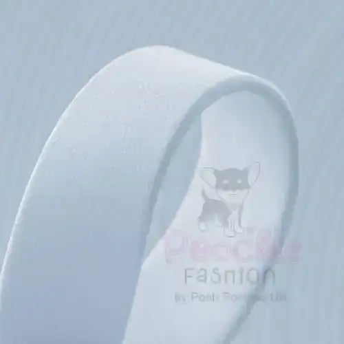 Baby Blue Waterproof Personalised Dog Collar with Chrome Letters - Poochie Fashion - 5