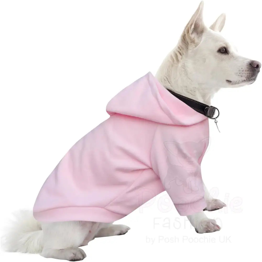 Baby Pink Christmas Princess Fleece Dog Hoodie - Poochie Fashion - 4
