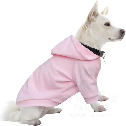 Baby Pink Christmas Princess Fleece Dog Hoodie - Poochie Fashion - 4