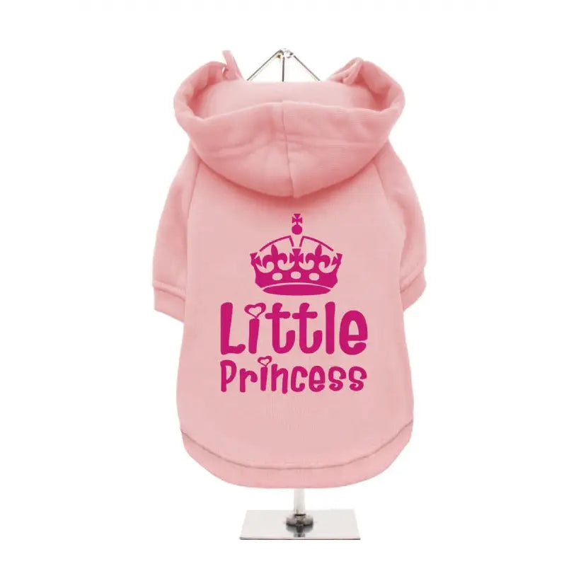 Baby Pink Little Princess and Crown Dog Hoodie Sweatshirt - Sale - 1