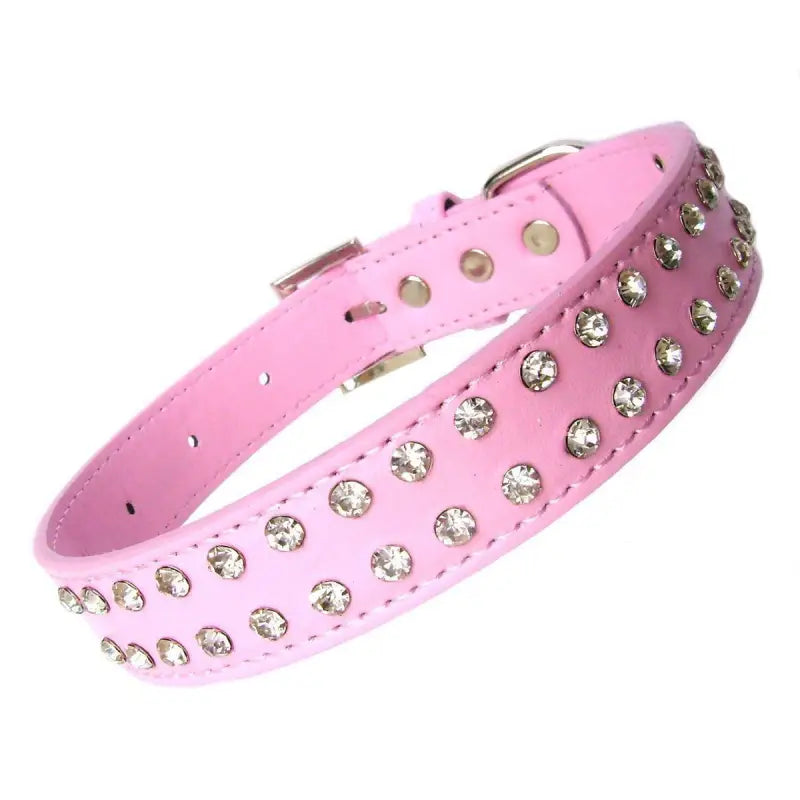 Baby Pink Rhinestone Crystal Dog Collar - Posh Pawz - 1