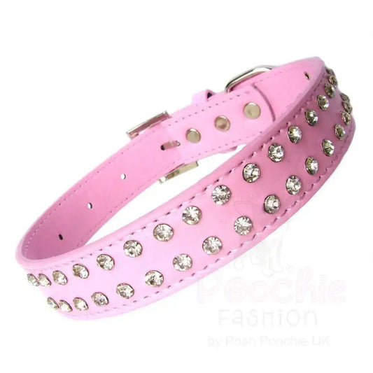 Baby Pink Rhinestone Crystal Dog Collar - Posh Pawz - 1