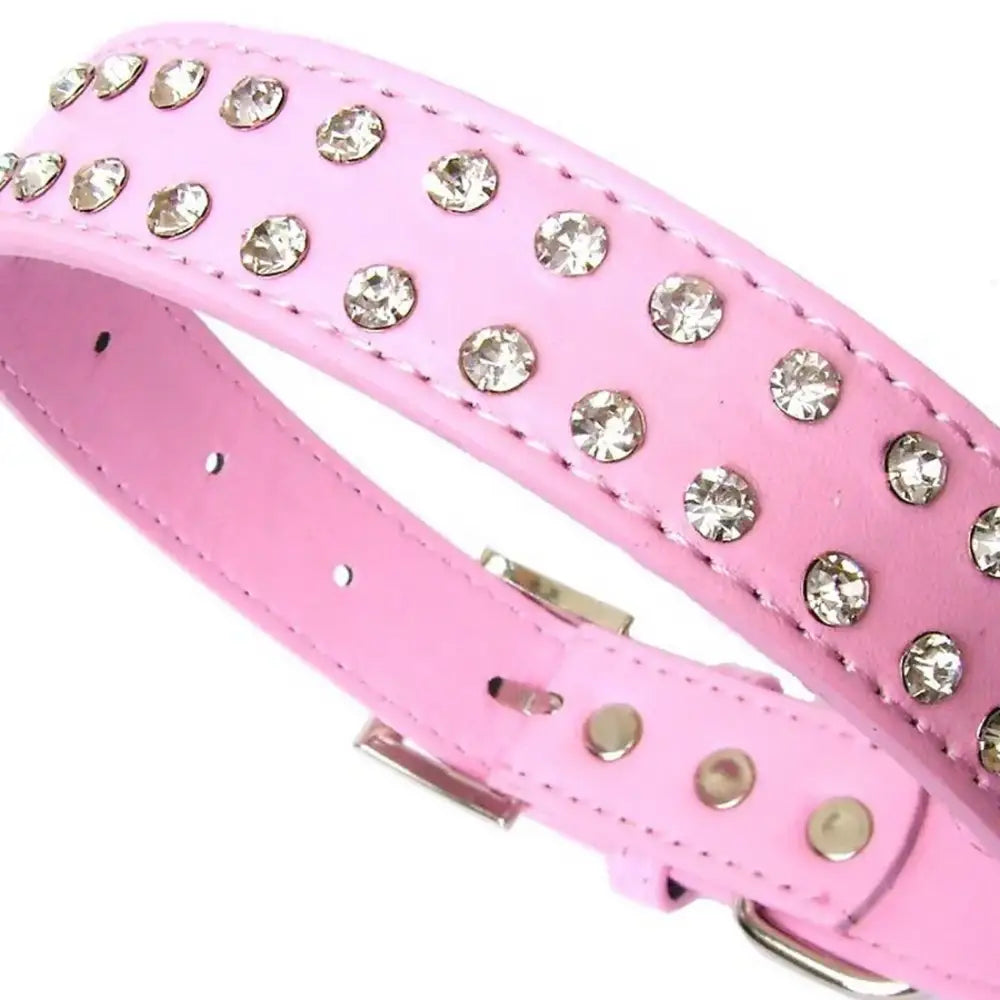 Baby Pink Rhinestone Crystal Dog Collar - Posh Pawz - 4
