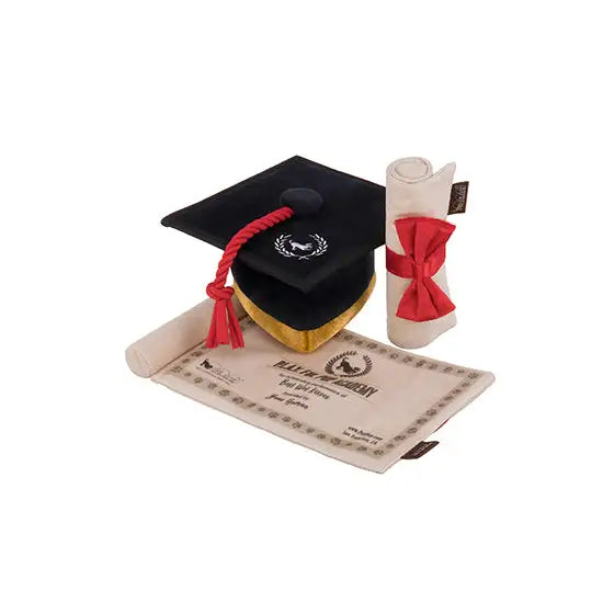 Back to School K9 Scholar Hat and Diploma Dog Toy by P.l.a.y - P.l.a.y - 1