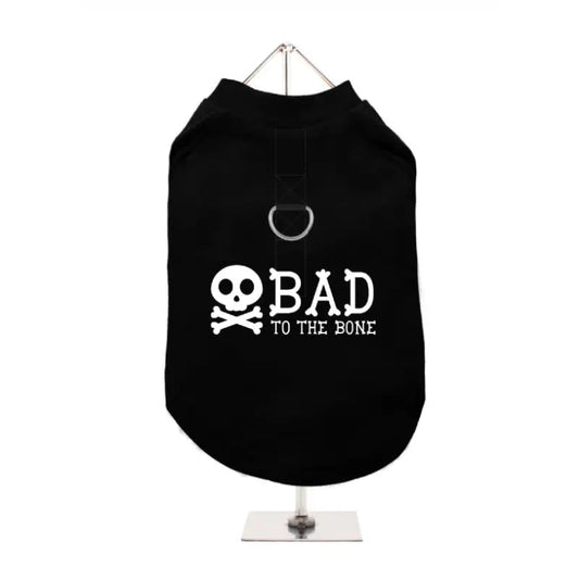 Bad To The Bone Harness Lined Dog T-Shirt - Urban - 1