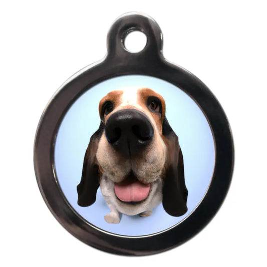 Basset Hound Fish Eye Lens Dog ID Tag - PS Pet Tags - 1