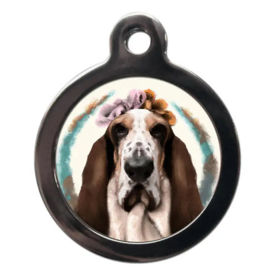 Basset Hound Hippy Dog ID Tag - PS Pet Tags - 1