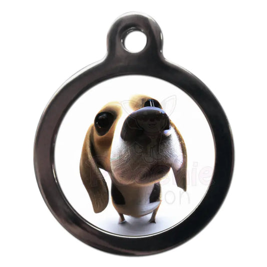 Beagle Fish Eye Lens Dog ID Tag - PS Pet Tags - 1