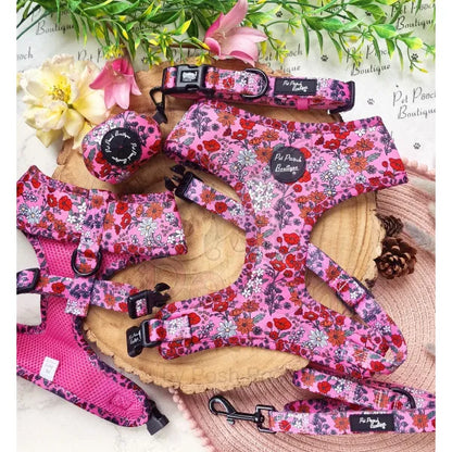 Berry Blossom Floral Dog Collar - Pet Pooch - 4