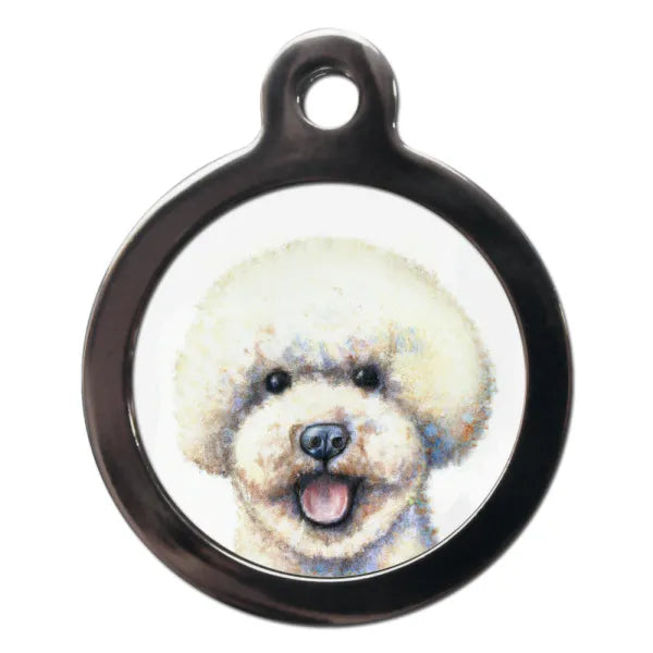 Bichon Frisé Portrait Dog Id Tag - Ps Pet Tags - 1
