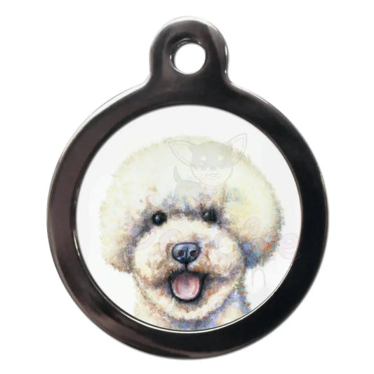 Bichon Frisé Portrait Dog Id Tag - Ps Pet Tags - 1