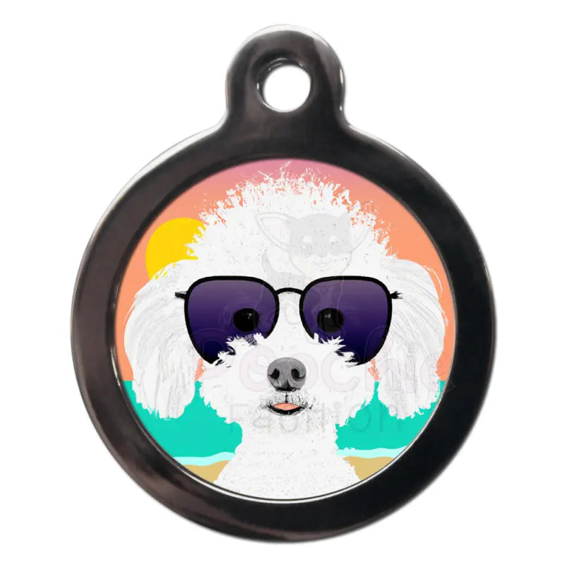 Bichon Frisé Summertime Dog Id Tag - Ps Pet Tags - 1