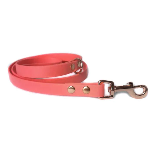 Biothane Dog Lead in Coral - Poochie Fashion - 1