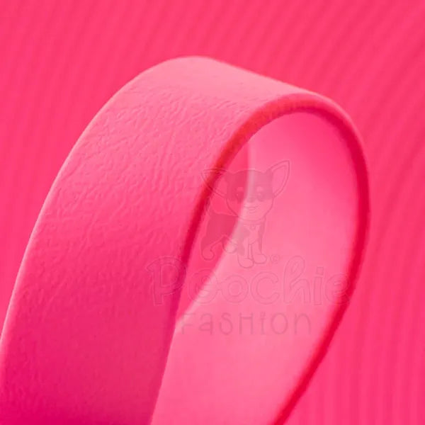 Biothane Dog Lead in Hot Neon Pink - Poochie Fashion - 2