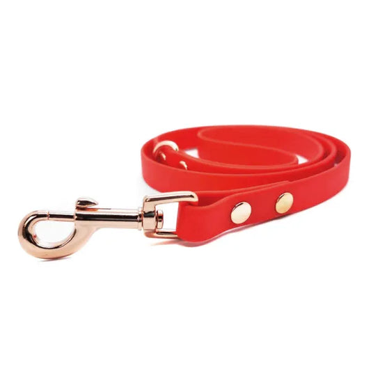 Biothane Dog Lead in Red - Poochie Fashion - 1