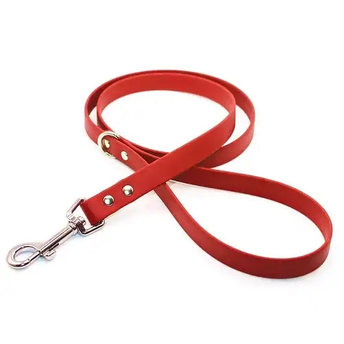 Biothane Waterproof Dog Lead in Red - Poochie Fashion - 1