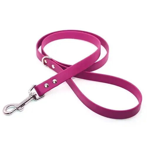 Biothane Waterproof Dog Lead in Magenta Pink - Poochie Fashion - 1
