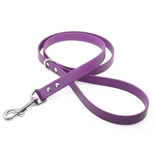 Biothane Waterproof Dog Lead in Purple - Poochie Fashion - 1