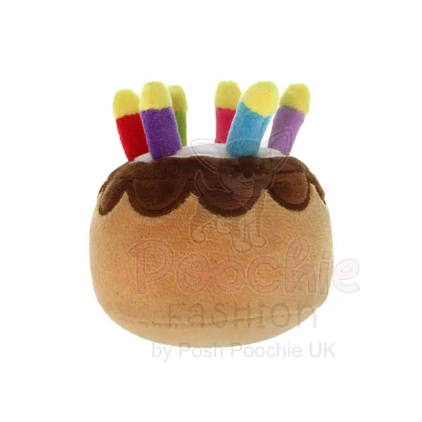 Birthday Cake Plush & Squeaky Dog Toy - Posh Pawz - 2