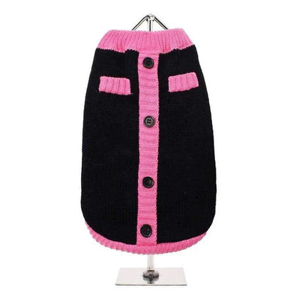 Black and Pink Mod Dog Jumper - Posh Pawz - 1