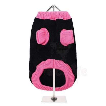 Black and Pink Mod Dog Jumper - Urban Pup - 3