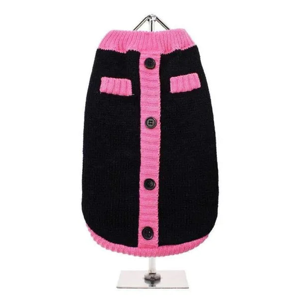 Black and Pink Mod Dog Jumper - Urban Pup - 1