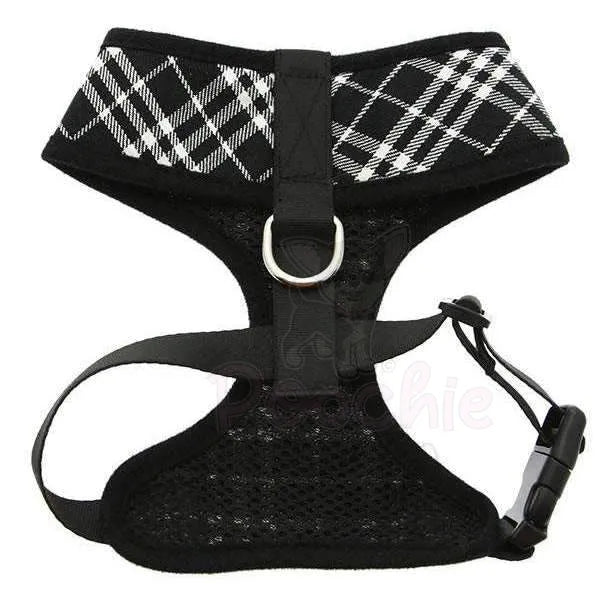 Black and White Tartan Dog Harness - Urban Pup - 3