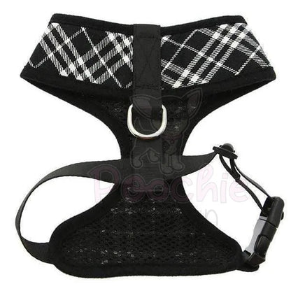 Black and White Tartan Plaid Dog Harness - Sale - 2