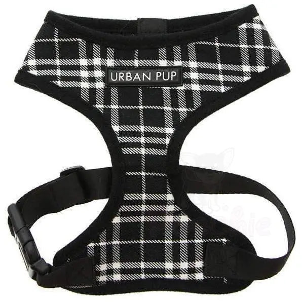 Black and White Tartan Plaid Dog Harness Xs - Sale - 3